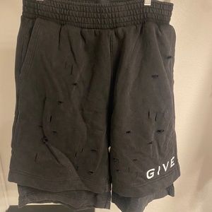 Givenchy hole shorts L